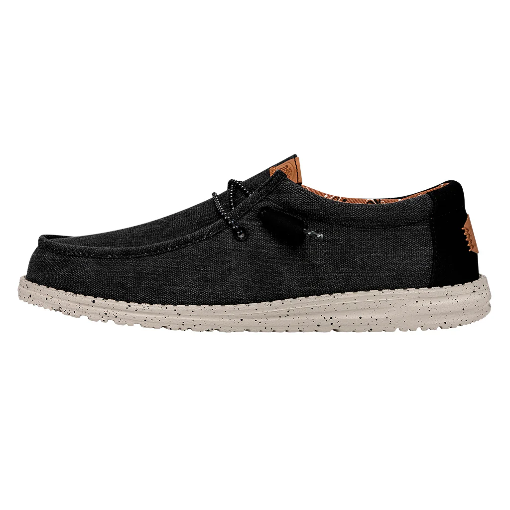 WALLY WASHED CANVAS BLACK