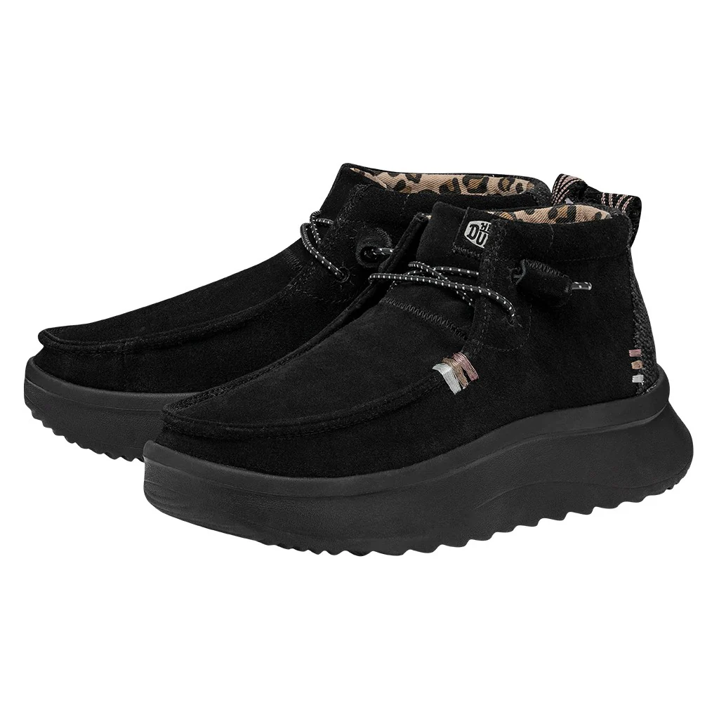 WENDY PEAK HI SUEDE BLACK - Image 2